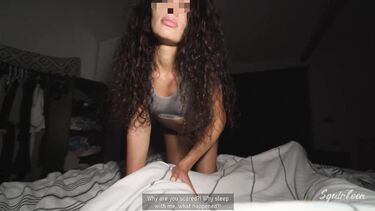 Хуй отчима отгоняет ночные кошмары падчерицы с кудряшками