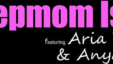 Стеснительная брюнетка вовлечена в инцест с бойфрендом и его мачехой