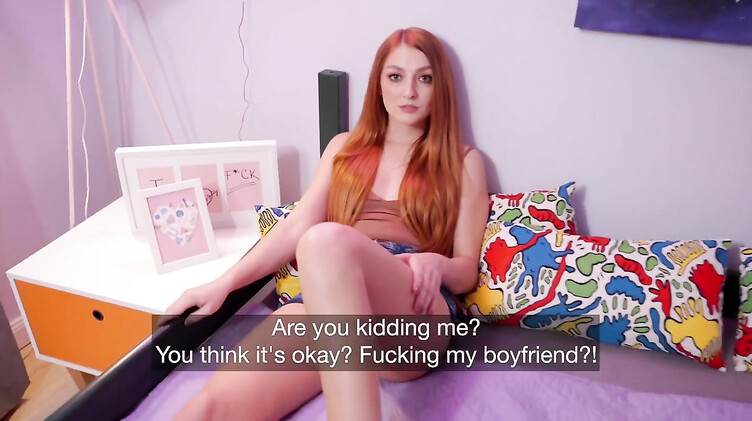 Лучшие подружки потерлись пездами после драки из-за парня