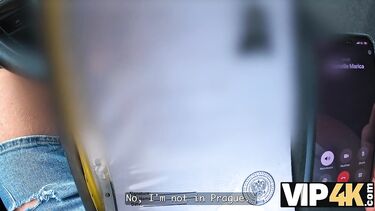 Коллектор вычислил должницу и отодрал ее в машине