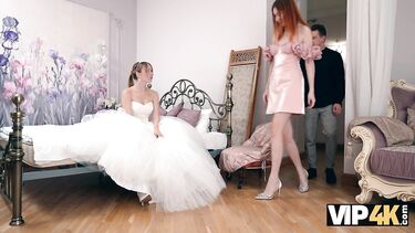 Жених застукал невесту за изменой и трахнул ее с шафером дуплетом