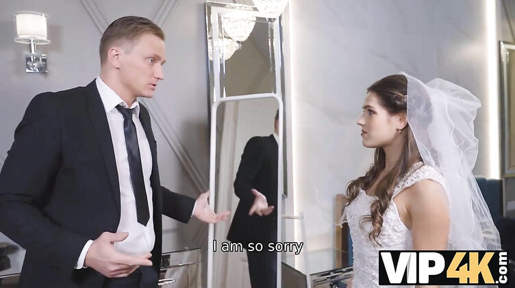 Жених выебал невесту в платье перед свадебной церемонией