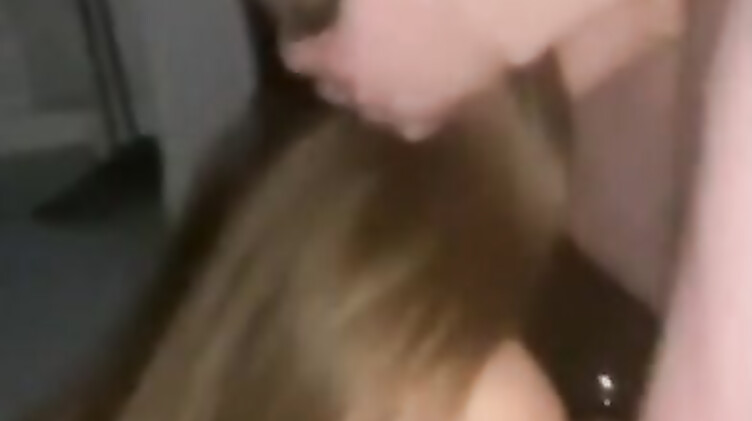 Пьяная тянка на вписке сосет член и показывает анальную дыру