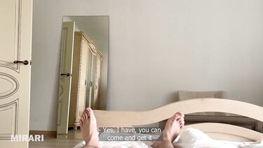 Соседка Мирари попросила занести полотенце и была выебана в ванной