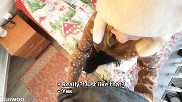 Yuiwoo: Юиву почистила снег длопатой и получила большой член в награду