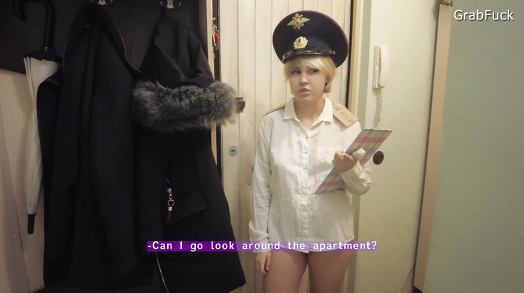 Травокур ебет участковую на обходе дома